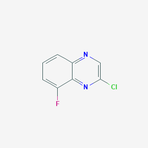 2-Chloro-8-fluoroquinoxaline chemical structure (CAS 55687-10-0)