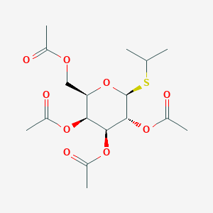 (2R,3S,4S,5R,6S)-2-(Acetoxymethyl)-6-(isopropylthio)tetrahydro-2H-pyran-3,4,5-triyl triacetate chemical structure (CAS 55692-87-0)