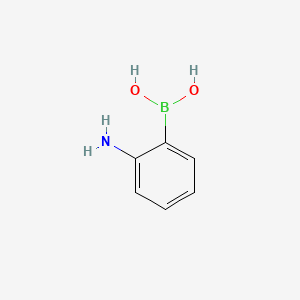 (2-Aminophenyl)boronic acid chemical structure (CAS 5570-18-3)