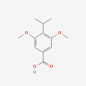 4-Isopropyl-3,5-dimethoxybenzoic acid chemical structure (CAS 55703-81-6)