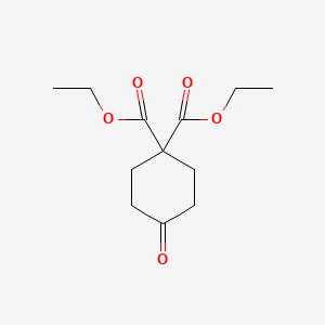 Diethyl 4-oxocyclohexane-1,1-dicarboxylate chemical structure (CAS 55704-60-4)