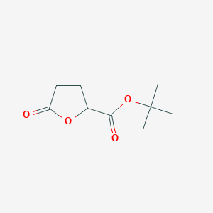 tert-Butyl 5-oxotetrahydrofuran-2-carboxylate chemical structure (CAS 55714-67-5)