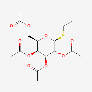 (2R,3S,4S,5R,6S)-2-(Acetoxymethyl)-6-(ethylthio)tetrahydro-2H-pyran-3,4,5-triyl triacetate chemical structure (CAS 55722-49-1)