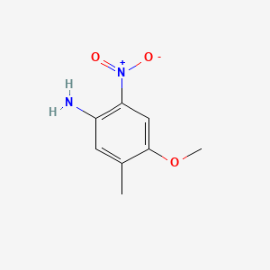 4-Methoxy-5-methyl-2-nitroaniline chemical structure (CAS 55730-09-1)