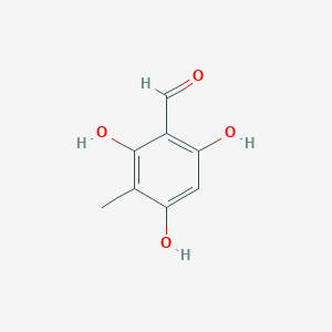 2,4,6-Trihydroxy-3-methylbenzaldehyde chemical structure (CAS 55743-13-0)