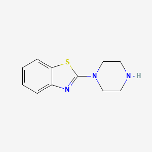 2-(Piperazin-1-yl)benzo[d]thiazole chemical structure (CAS 55745-83-0)