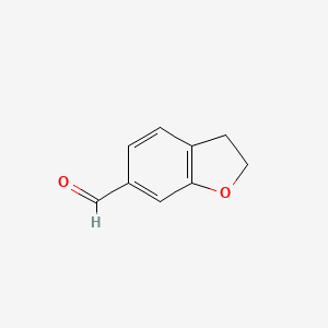 2,3-Dihydrobenzofuran-6-carbaldehyde chemical structure (CAS 55745-96-5)