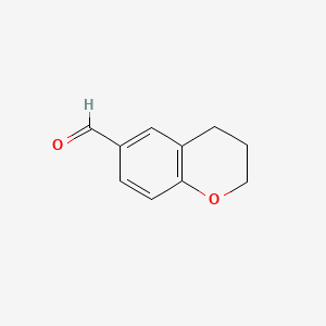 Chroman-6-carbaldehyde chemical structure (CAS 55745-97-6)