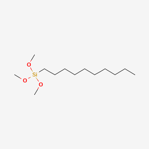 Decyltrimethoxysilane chemical structure (CAS 5575-48-4)