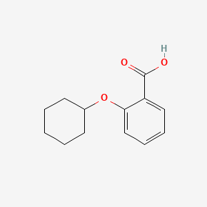 2-(Cyclohexyloxy)benzoic acid chemical structure (CAS 55751-60-5)
