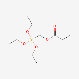 (Triethoxysilyl)methyl methacrylate chemical structure (CAS 5577-72-0)