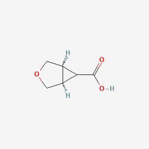 (1R,5S,6r)-rel-3-Oxabicyclo[3.1.0]hexane-6-carboxylic acid chemical structure (CAS 55780-88-6)