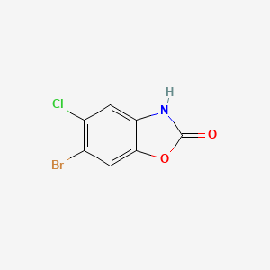 6-Bromo-5-chlorobenzo[d]oxazol-2(3H)-one chemical structure (CAS 5579-85-1)