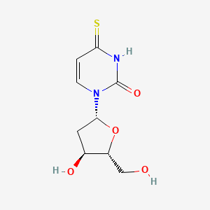 1-((2R,4S,5R)-4-Hydroxy-5-(hydroxymethyl)tetrahydrofuran-2-yl)-4-thioxo-3,4-dihydropyrimidin-2(1H)-one chemical structure (CAS 5580-20-1)