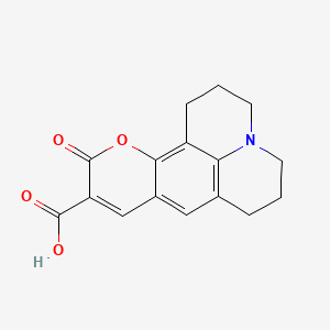 11-oxo-2,3,5,6,7,11-Hexahydro-1H-pyrano[2,3-f]pyrido[3,2,1-ij]quinoline-10-carboxylic acid chemical structure (CAS 55804-65-4)