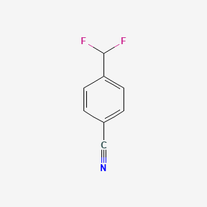 4-(Difluoromethyl)benzonitrile chemical structure (CAS 55805-10-2)