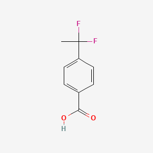 4-(1,1-Difluoroethyl)benzoic acid chemical structure (CAS 55805-14-6)