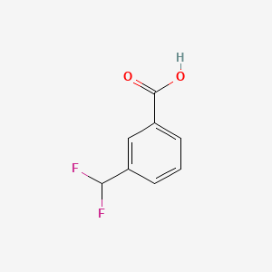3-(Difluoromethyl)benzoic acid chemical structure (CAS 55805-20-4)