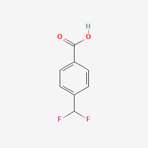 4-(Difluoromethyl)benzoic acid chemical structure (CAS 55805-21-5)