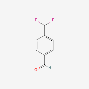 4-(Difluoromethyl)benzaldehyde chemical structure (CAS 55805-29-3)