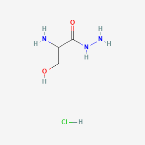 DL-Serine Hydrazide Hydrochloride chemical structure (CAS 55819-71-1)