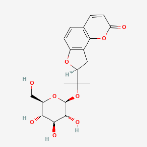 Columbianetin β-D-glucopyranoside chemical structure (CAS 55836-35-6)