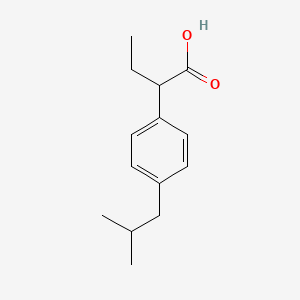2-(4-Isobutylphenyl)butanoic acid chemical structure (CAS 55837-18-8)