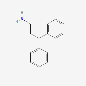 3,3-Diphenylpropan-1-amine chemical structure (CAS 5586-73-2)