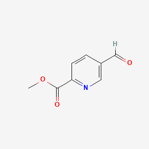 Methyl 5-Formylpyridine-2-carboxylate chemical structure (CAS 55876-91-0)