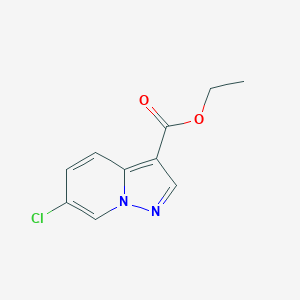 Ethyl 6-chloropyrazolo[1,5-a]pyridine-3-carboxylate chemical structure (CAS 55899-28-0)