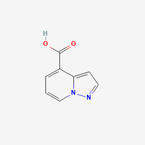 Pyrazolo[1,5-a]pyridine-4-carboxylic acid chemical structure (CAS 55899-41-7)