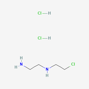 N1-(2-Chloroethyl)ethane-1,2-diamine dihydrochloride chemical structure (CAS 5590-29-4)
