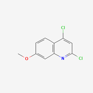 2,4-Dichloro-7-methoxyquinoline chemical structure (CAS 55934-22-0)