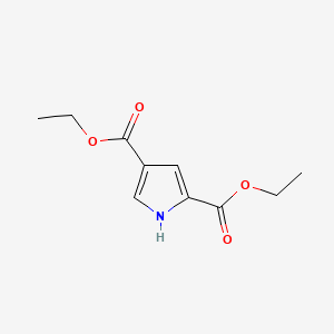 Diethyl 1H-pyrrole-2,4-dicarboxylate chemical structure (CAS 55942-40-0)