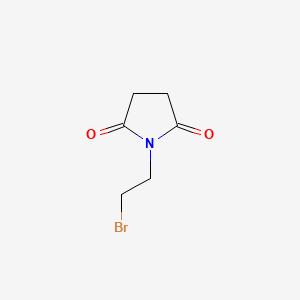 1-(2-Bromoethyl)pyrrolidine-2,5-dione chemical structure (CAS 55943-72-1)