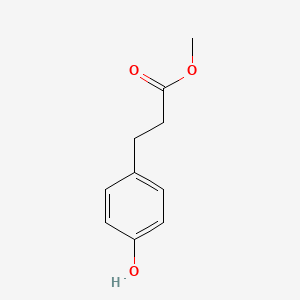 Methyl 3-(4-hydroxyphenyl)propionate chemical structure (CAS 5597-50-2)