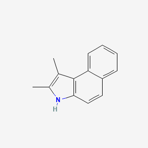 1,2-Dimethyl-3H-benzo[e]indole chemical structure (CAS 55970-05-3)