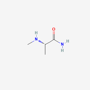 (2S)-2-(Methylamino)propanamide chemical structure (CAS 55988-12-0)