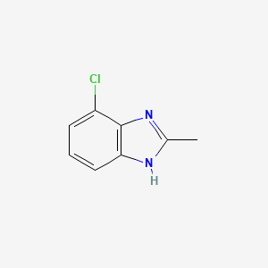4-Chloro-2-methyl-1H-benzo[d]imidazole chemical structure (CAS 5599-82-6)