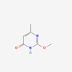 2-Methoxy-6-methylpyrimidin-4(1H)-one chemical structure (CAS 55996-28-6)