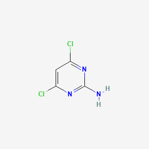 2-Amino-4,6-dichloropyrimidine chemical structure (CAS 56-05-3)