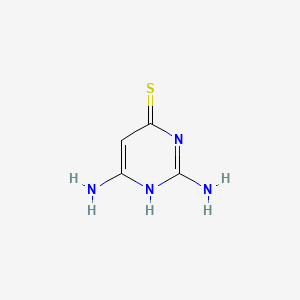 2,6-Diaminopyrimidine-4(1H)-thione chemical structure (CAS 56-08-6)