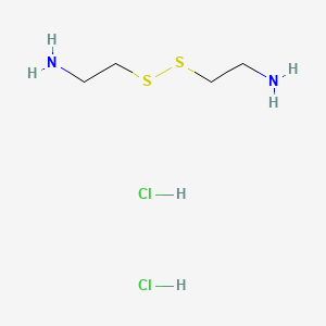 2,2'-Disulfanediyldiethanamine dihydrochloride chemical structure (CAS 56-17-7)