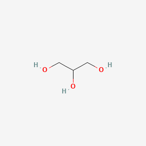 Propane-1,2,3-triol chemical structure (CAS 56-81-5)