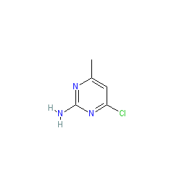 4-Chloro-6-methylpyrimidin-2-amine chemical structure (CAS 5600-21-5)