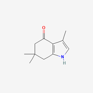 3,6,6-Trimethyl-6,7-dihydro-1H-indol-4(5H)-one chemical structure (CAS 56008-20-9)