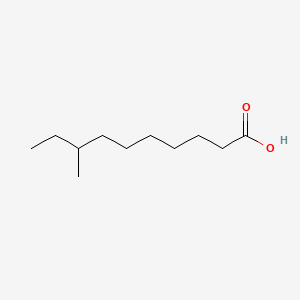 8-Methyldecanoic acid chemical structure (CAS 5601-60-5)