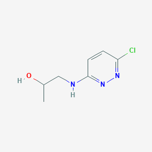 1-((6-Chloropyridazin-3-yl)amino)propan-2-ol chemical structure (CAS 560109-24-2)