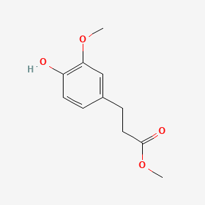 Methyl 3-(4-hydroxy-3-methoxyphenyl)propanoate chemical structure (CAS 56024-44-3)