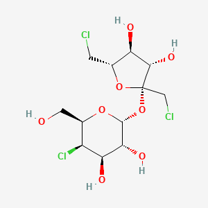 (2R,3R,4R,5R,6R)-2-(((2R,3S,4S,5S)-2,5-Bis(chloromethyl)-3,4-dihydroxytetrahydrofuran-2-yl)oxy)-5-chloro-6-(hydroxymethyl)tetrahydro-2H-pyran-3,4-diol chemical structure (CAS 56038-13-2)